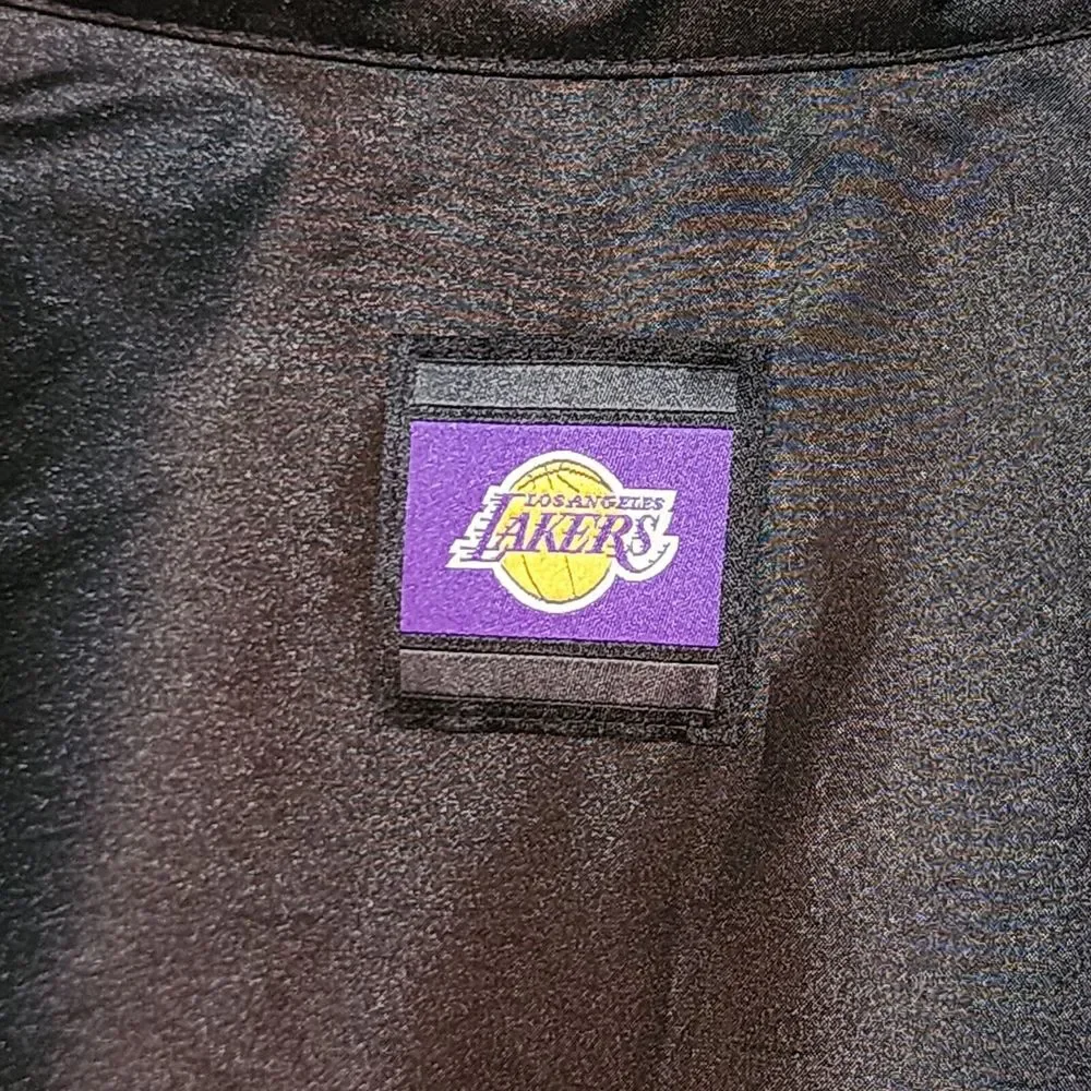 Nike NBA LA Lakers Courtside‎ Basketball Windbreaker Jacket Pullover Men's Sz XL